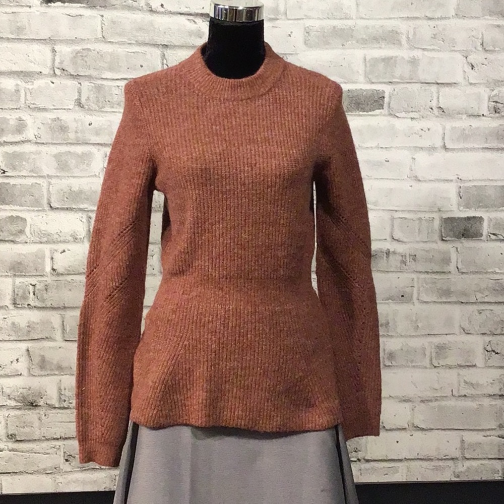 Crew neck pullover with peplum bottom by Kaffe